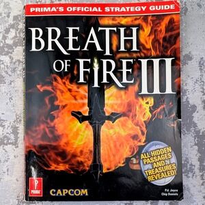 Breath of Fire III Prima Official Strategy Guide PS1 Capcom Vintage 1998